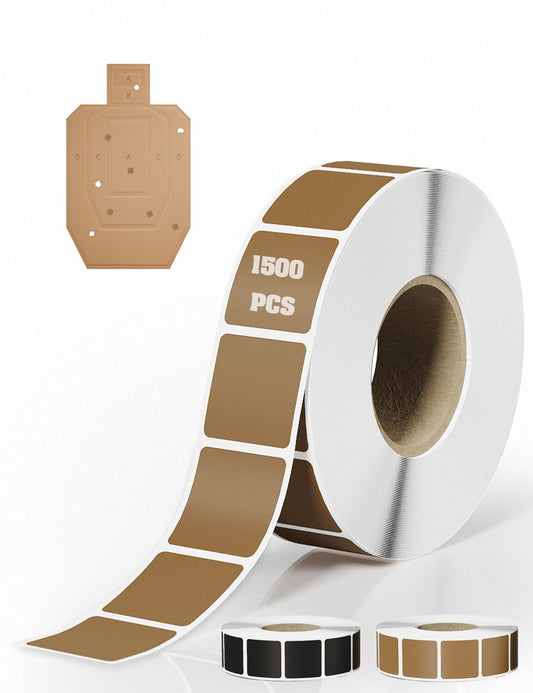 1500 PCS 1-Inch Target Pasters, Self-Adhesive Target Tape for Cardboard & Paper Silhouette Targets, Perfect for USPSA, IPSC, IDPA, and Shooting Practice