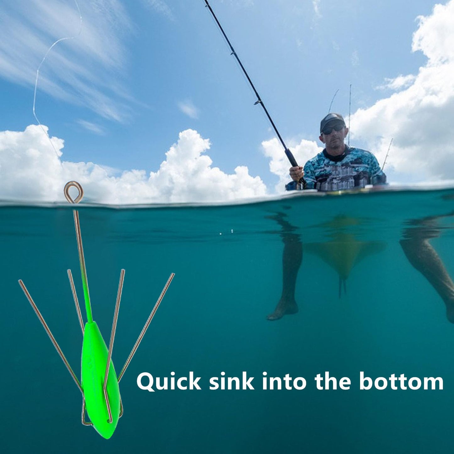 Aollerfilery 5 PCS Sputnik Sinker Fishing Weights - Heavy-Duty Long Tail Spider Sinkers for Saltwater Surf Casting, Catfishing, and Beach Adventures in Ocean Sea Sand (5,Ounces)