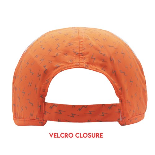Sprints Race Day Performance Reflective Running Cap | The Lightweight, Quick Dry, Sport Hat, One Size, Unisex (US, Alpha, One Size, Neon Flash Orange)
