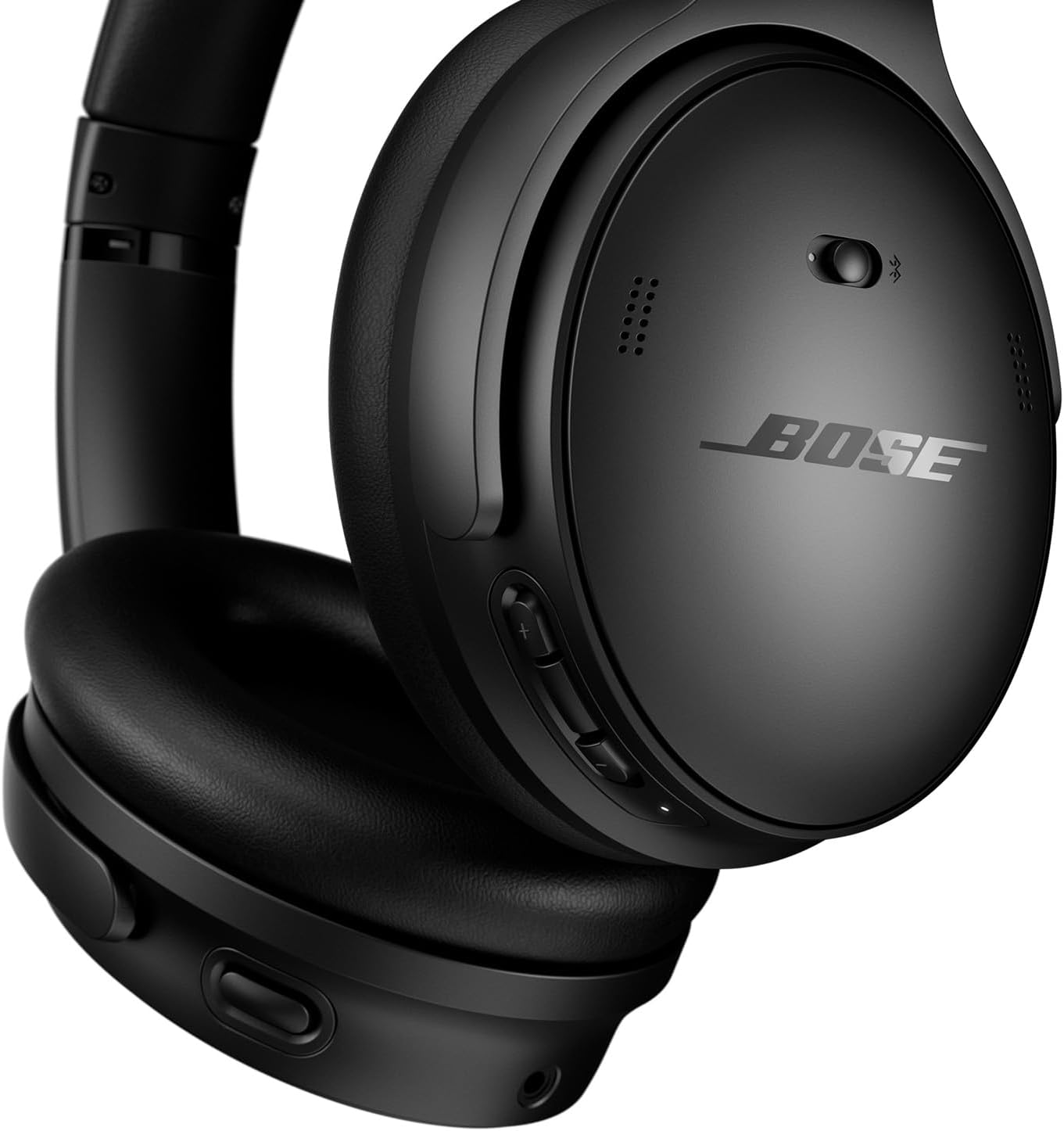 Bose QuietComfort Bluetooth Headphones, Wireless Headphones with Active Over Ear Noise Cancelling and Mic, Deep Bass, Up to 24 Hours of Playtime, Sandstone