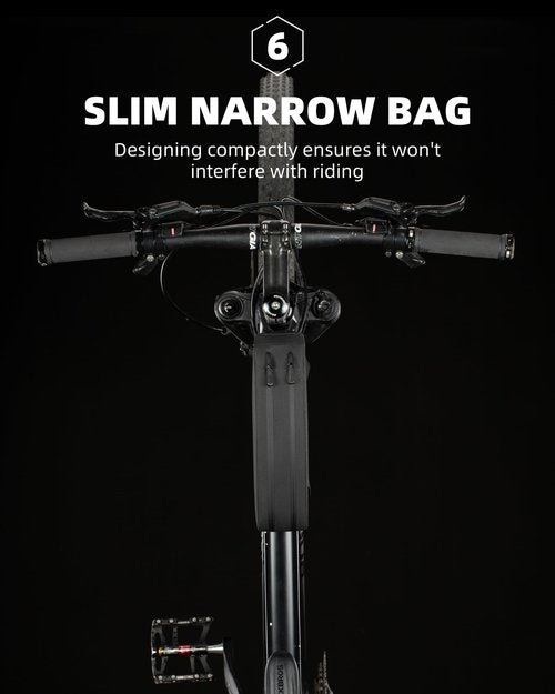 ROCKBROS Top Tube Bag Bike Frame Bag with Dual Zippers Bike Pouch