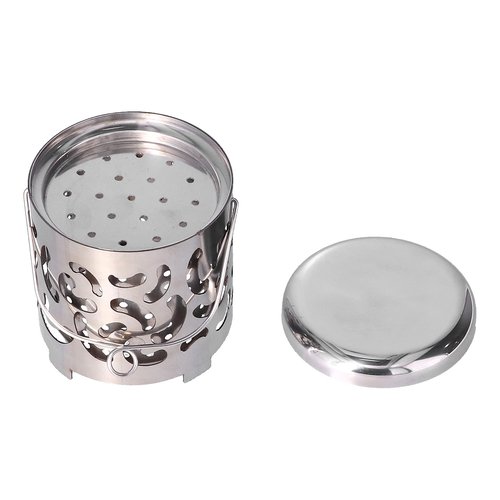 Camping Heater Hood Grilling Stove Heating Cover Lid Outdoor Heating Stove Stainless Steel Set Camping Heating Cover