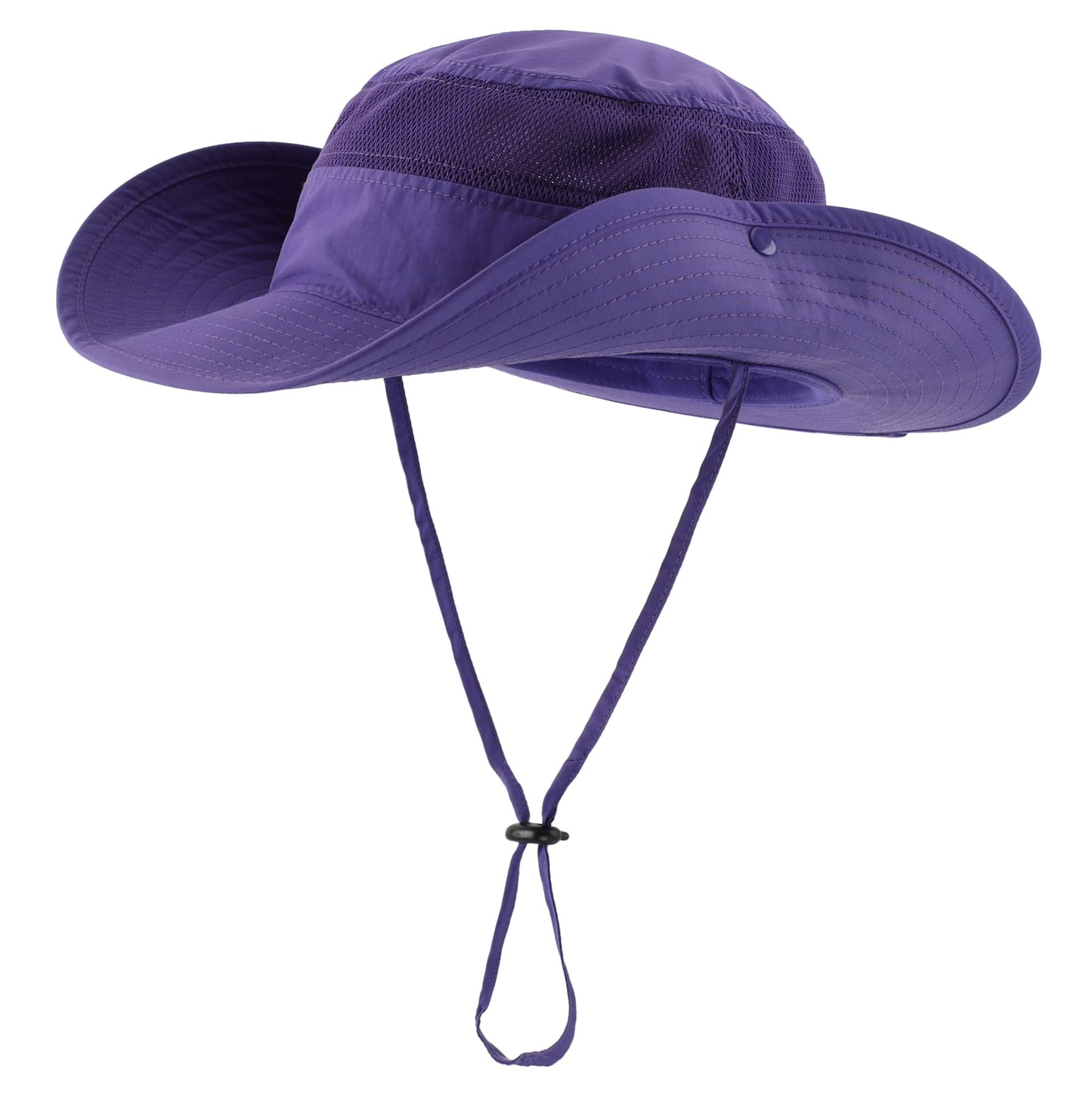 Connectyle Outdoor Mesh Sun Hat Wide Brim UV Sun Protection Hat Fishing Hiking Hat (Purple)