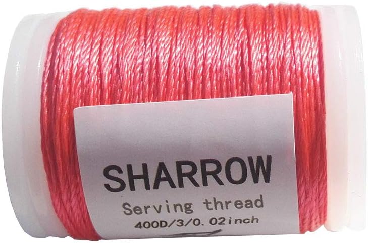 SHARROW 131 yard/120 m Archery Bow String Serving Thread Durable Nylon Bowstring Serving Thread for Compound Recurve Bow Tying Peep Sight Nock Point