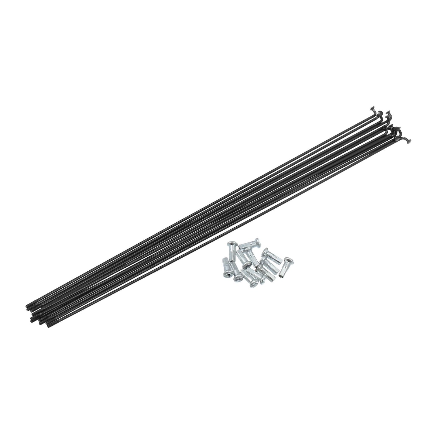 ACROPIX 12pcs 14G J Bend Bicycle Steel Spokes 290mm 11.42" Cycle Spokes with Brass Nipples Steel Spokes for Mountain Bike MTB Car Parts