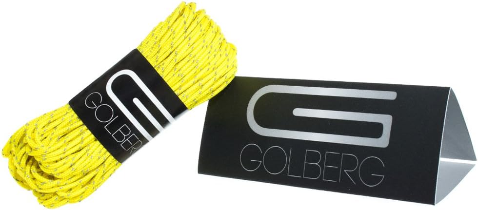 GOLBERG G 1.8mm Fluorescent Reflective 95lb Paracord – 20 Meters – Perfect for Guyline, Tent Rope, Camping, Hiking – (Reflective Neon Turquoise/Scarlet Red)