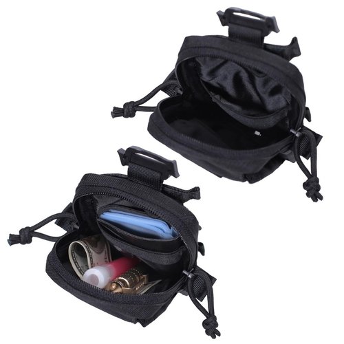HOUSON Tactical Phone Holster, Molle EDC Belt Organizer Molle Pouches Waterproof Waist Bag for Outdoors Hunting Camping Trekking Traveling Black