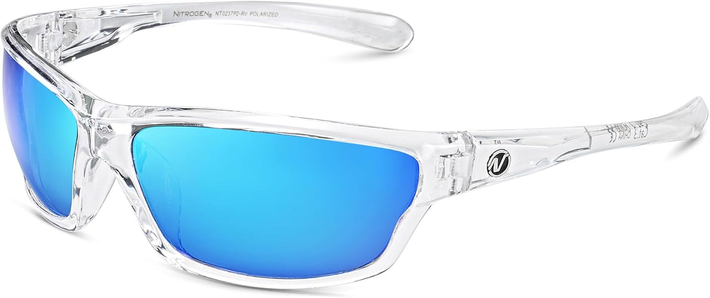 Nitrogen Polarized Wrap Around Sport Sunglasses for Men Women UV400 Driving Fishing Running Sun Glasses
