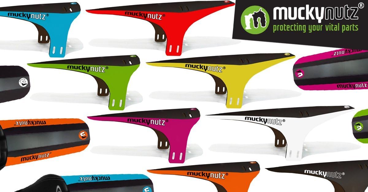 Mucky Nutz Face Fender XL, Black, Stainless Steel, Mountain Bike, Front