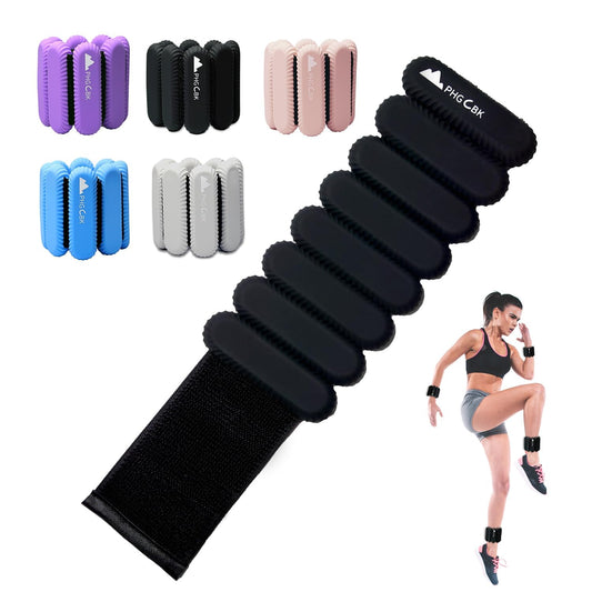 2Lbs Wrist Ankle Weights for Women - Wearable Arm Leg Bangles Weight Set of 2(1Lb Each) Adjustable Weighted Wristbands for Home Gym Workout, Walking, Pilate, Yoga, Exercise, Barre, Strength Training
