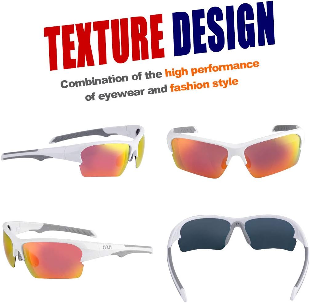 O2O Polarized Sports Sunglasses for Softball Baseball Men Women Teens Youth 020 Polarized Sunglasses