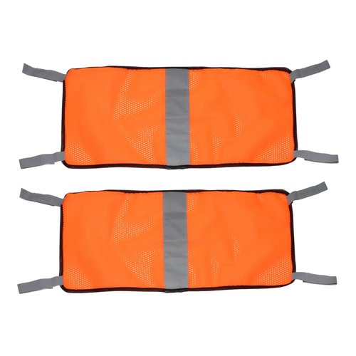 Lxmxgk Blaze Orange Safety Panel, Blaze Orange Mesh Safety Panel with Reflective Strips, Lightweight High Visibility Hunting and Outdoors Safety Panel for Backpacks, Tents, Blinds, and Gear