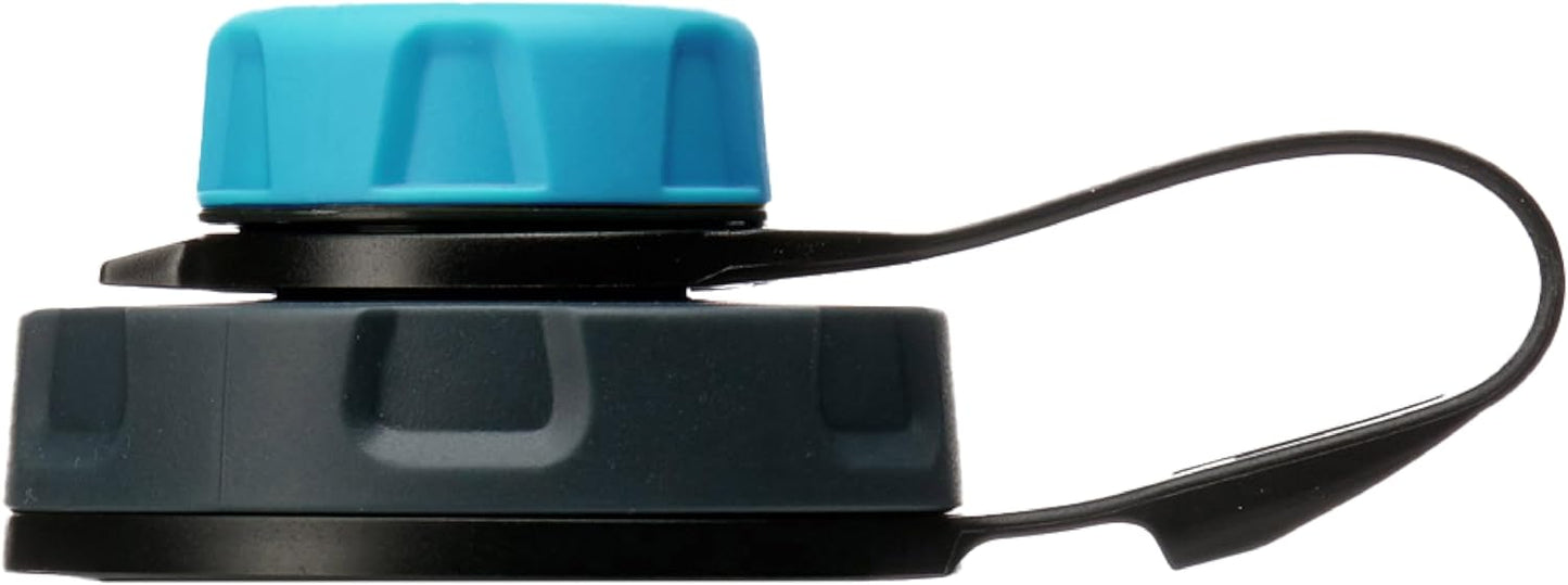 humangear capCAP+ | Converts Wide-Mouth Openings | Secure Easy Open | Food-Safe Material | Water Bottle Accessory Lid