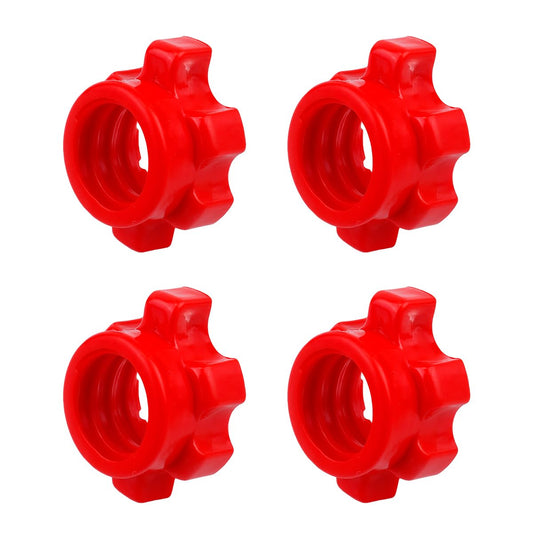 Kisangel 4Pcs Dumbbell Screw Spinlock Collars - Fixed Nut Barbell Collars Dumbbell Screw Clamps for Fitness Equipment Weight