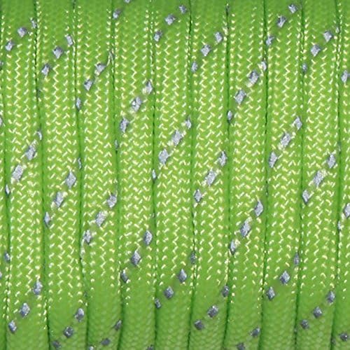 1pcs 550 Reflective Paracord 7 Core Parachute Cord 100FT Strand for Buckles Bracelet Light Grey(Light Grey)