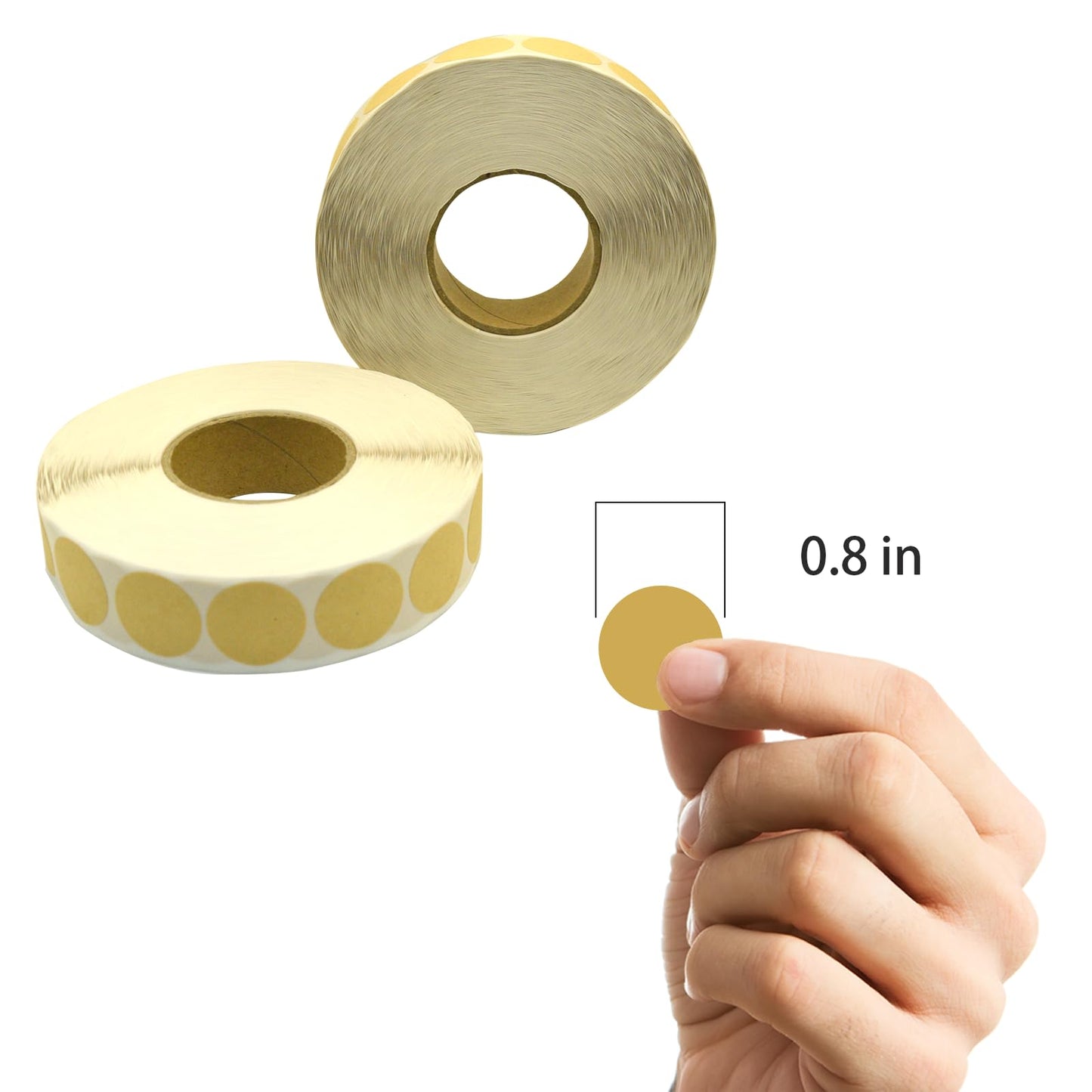 4000 Pieces/2 Rolls Square Target Pasters for Shooting Practice - Self-Adhesive Stickers for Range Cardboard Targets - Perfect for USPSA, IPSC, IDPA Sports