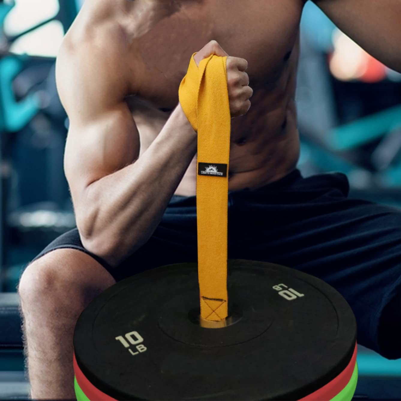 Arm Wrestling Training Loading Strap for Barbells, Arm Finger Wrist Exerciser Strengthener, Forearm Muscle Strength Workouts Tools, Suitable for Home and Gym Training