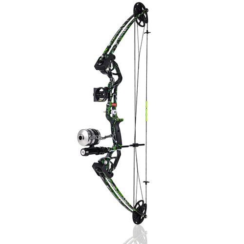 Motion Zeus Bowfishing Bow Kit 15-45 LBS Shoot Right Handed 2023 New Draw Length 18"~29.5" Fully Adjustable (Camo Right Handed Bag)