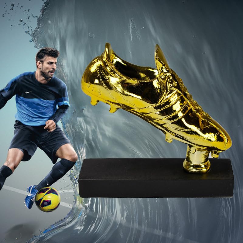 Golden Boot Soccer Trophy Award Replica - Fans Souvenir Collectible