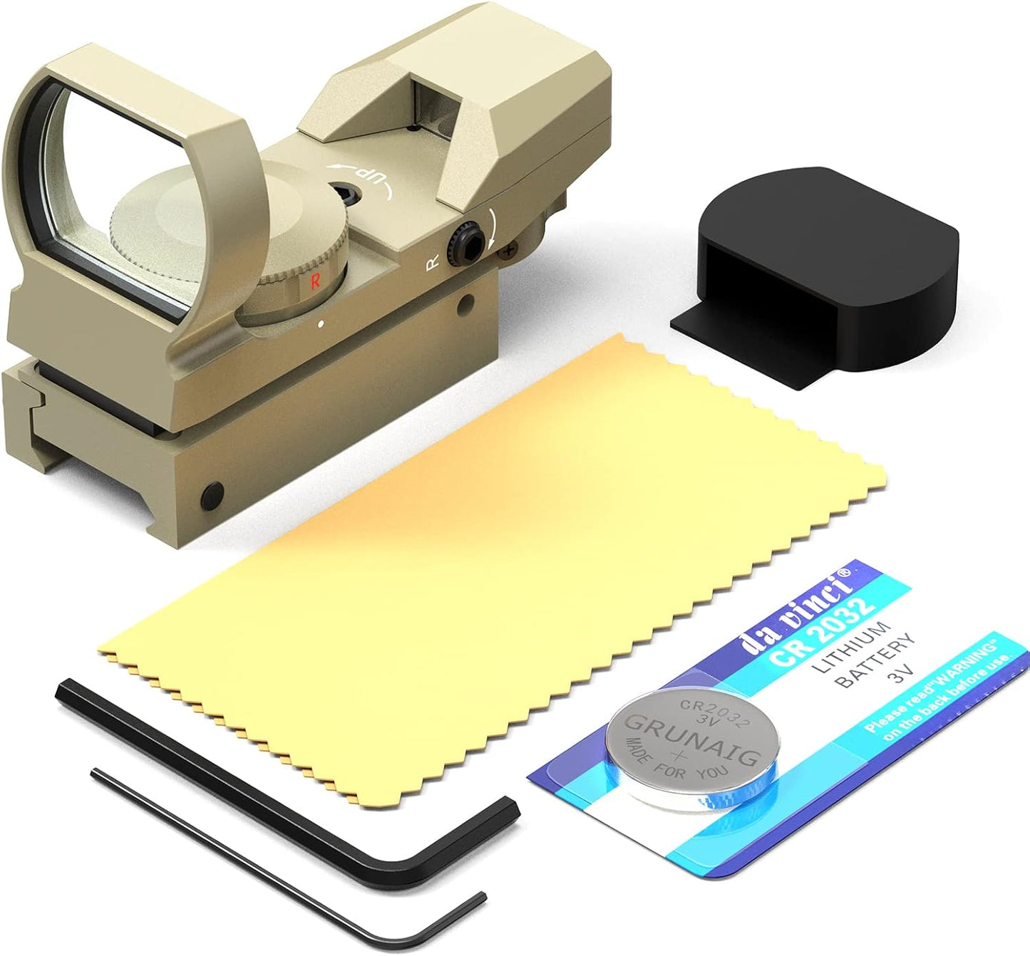 Feyachi Reflex Sight - Adjustable Reticle (4 Styles) Both Red and Green in one Sight!