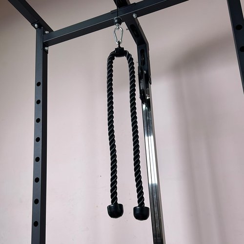 KORIKAHM Long Tricep Rope, Rope Pull Down Attachment 47 55 Inch Length Long, Tricep Rope Cable Attachment, Tricep Pull Down Rope for Home Gym Pulley System,Cable Machine Attachment (Length 63'')