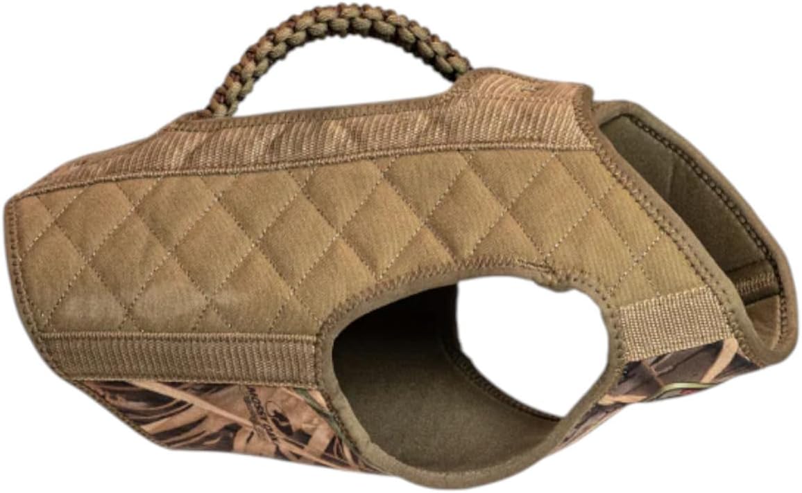 Rig'Em Right Waterfowl Bloodline Elite Dog Vest for Duck Hunting with Ultra Comfortable 3mm Neoprene 3-Layer Construction, Flotation Foam, Heavy-Duty Canvas, and More (Optifade Marsh, L)