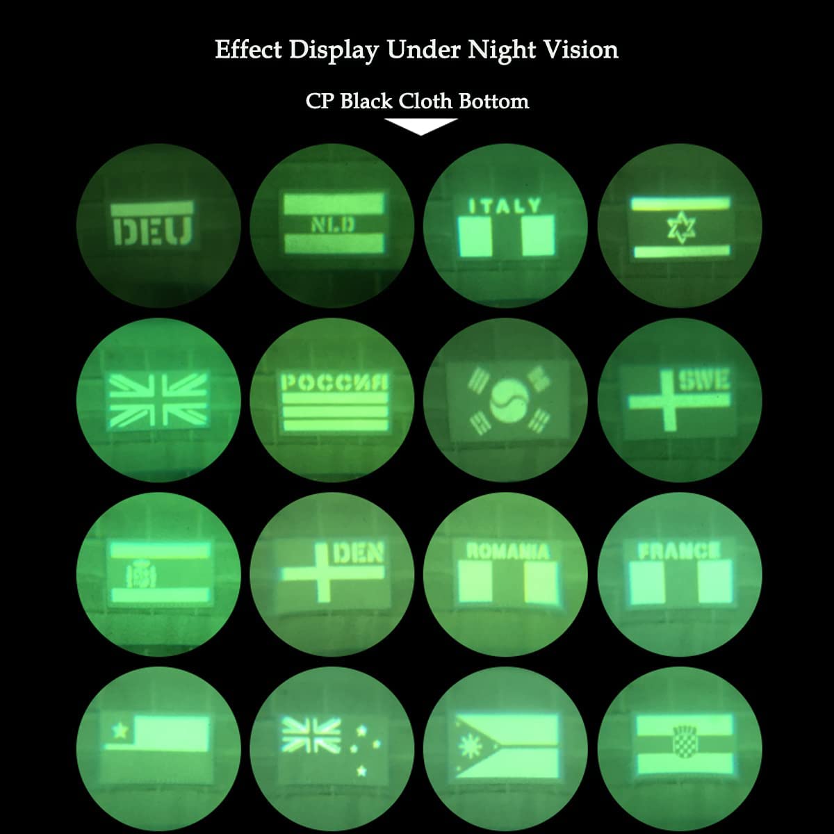 AliPlus 2 PCS American Indian IR Reflective Patch - Tactical Military Morale Patch with Hook and Loop Backing