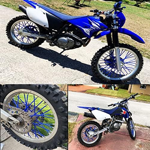 72Pcs Universal Spoke Skins Cover - Ovelur Wheel Spoke Wraps Skins Pipe Trim Decoration Protector For Motorcycle Dirt Bike Yamaha Harley Suzuki(Pink)