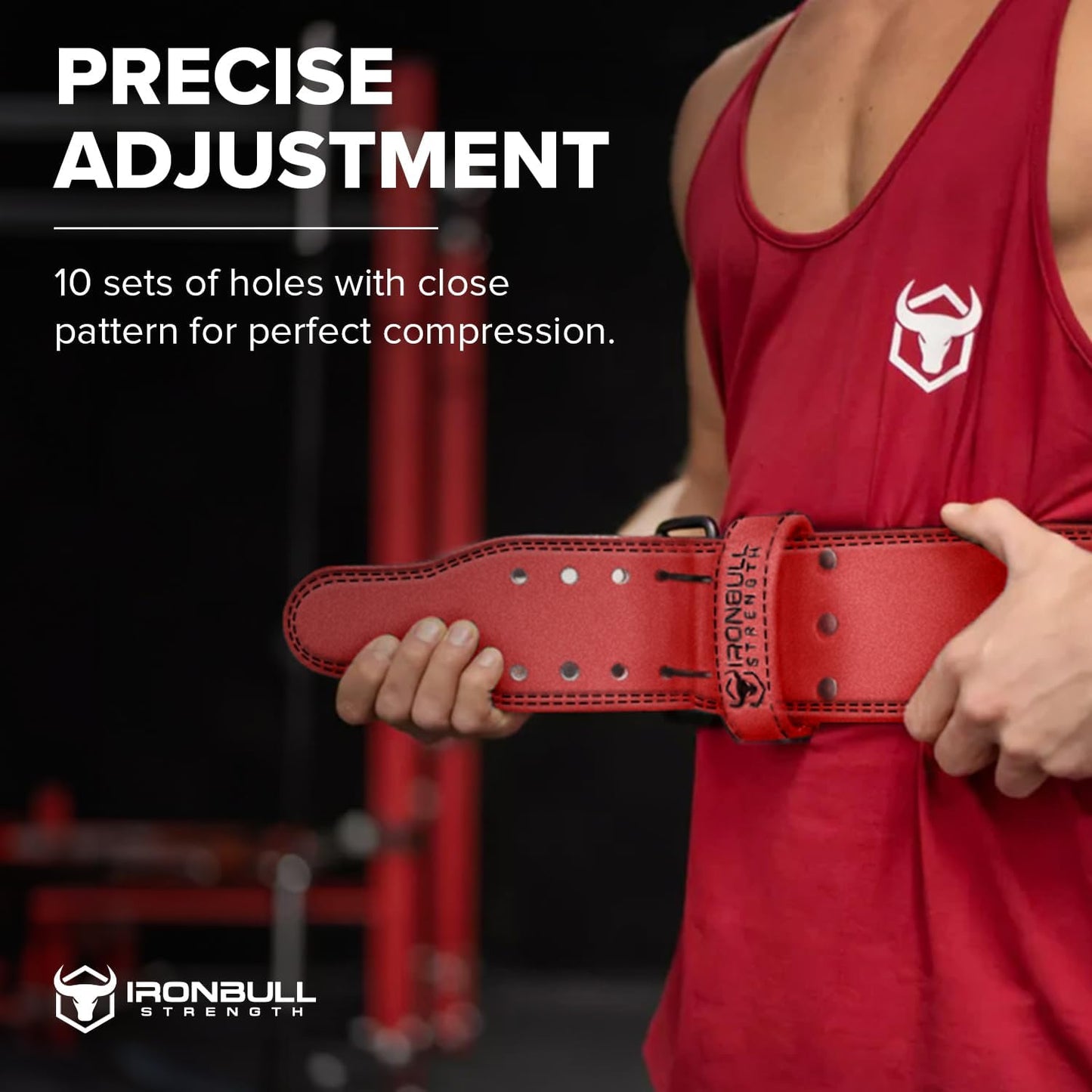 Powerlifting Belt - IPF Approved – Weight Lifting Belt 10mm - Prong Weightlifting Belt for Squats, Deadlift, and Bench Press – Lifting Belt Leather 4in for Men and Women – Back Brace for Gym, Workout, Strength Training, Strongmen & Power Lift