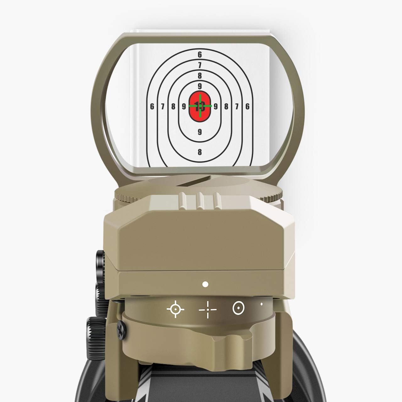 Feyachi Reflex Sight - Adjustable Reticle (4 Styles) Both Red and Green in one Sight!