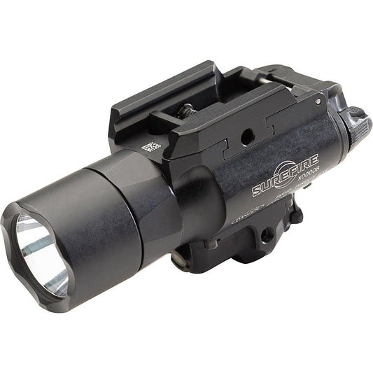 SureFire X400 Turbo 650 Lumen WeaponLight with 635 nm Red Laser, Universal/Pick Mount, 66,000 Candela, IPX4 Waterproof (X400T-A-RD)