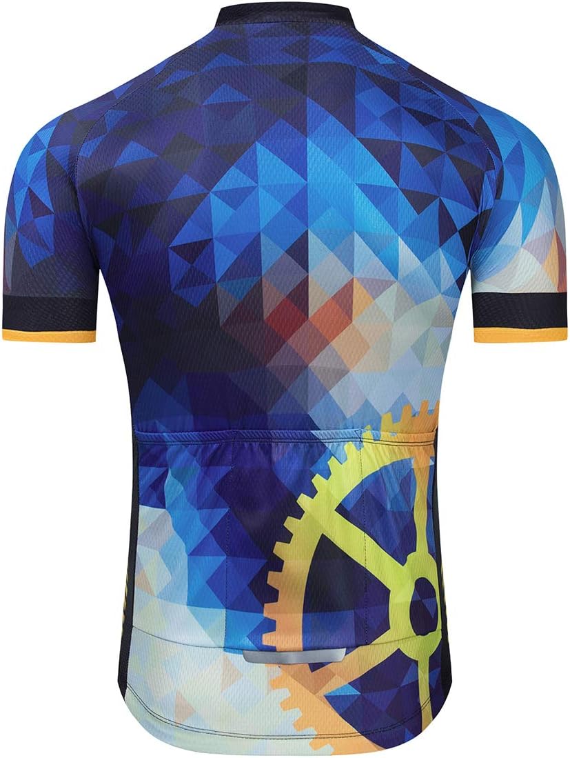 Aogda Cycling Jerseys Men Bike Shirts Team Biking Tops Bicycle Short Sleeves Clothing