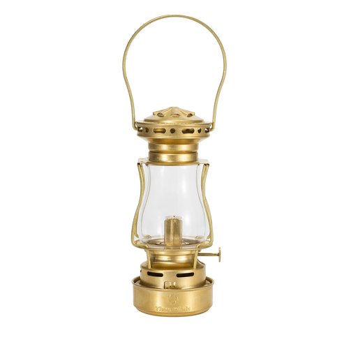 Thous Winds Fuel Lantern, Outdoor Kerosene Fuel Lamp, Weather Resistant, for Camping Hiking Patio Picnic, Brass