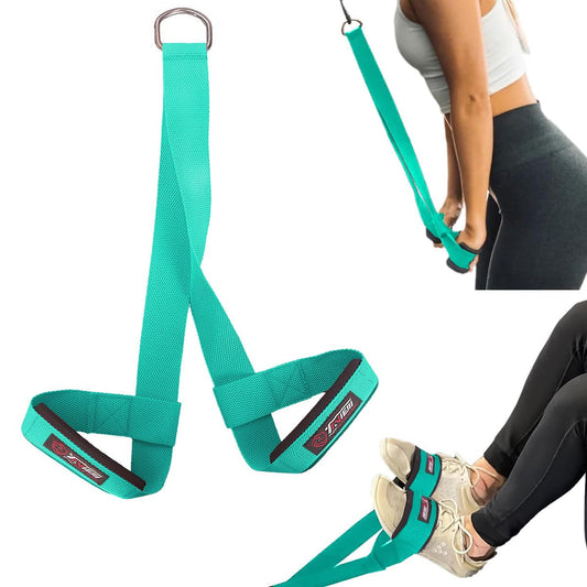 Reverse Squat AB Strap Prfect for Training Abs and Hip Flexors. Elite Speed, Jumping, and Explosiveness for men and women. (Straps for Cable Machines) Knee Protection, Leg Strength, and Deep Core.
