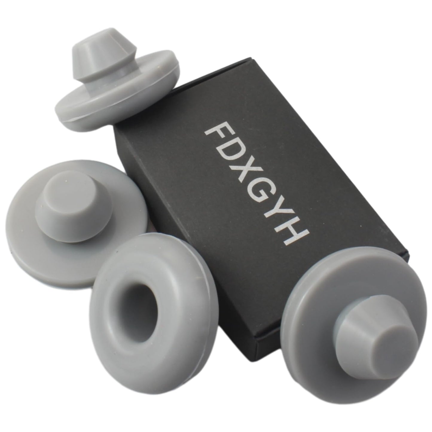 FDXGYH 4pcs Single Hole Cooler Feet Grey Non-Slip Rubber Bottom Foot Pads for YETI Tundra Hard Sided Coolers ect