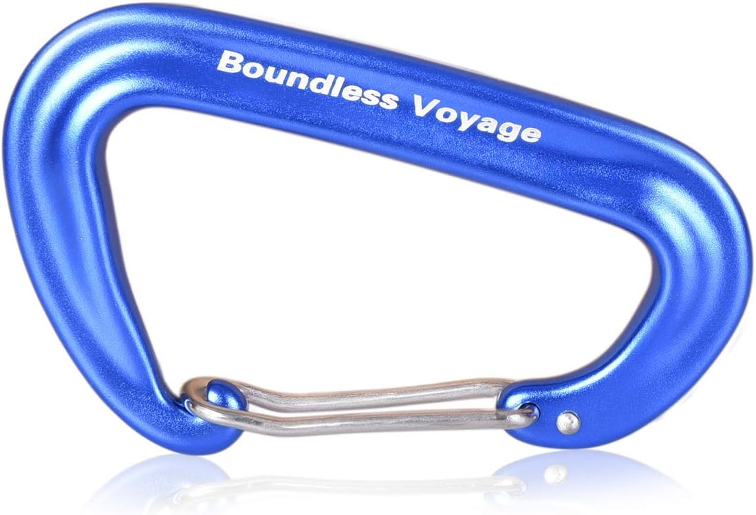 iBasingo Aluminum Alloy Carabiner Clips 12KN Keychain BV1026