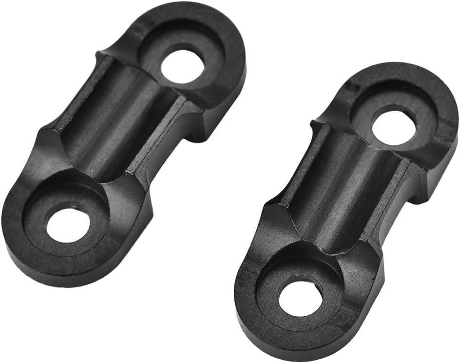 Aluminum Alloy Bike Cable Clip, Durable Design, Black, Motorcycle Cable Clips, Lightweight, 2.5 x 0.98 inches, for Bikes, Motorcycles, and Outdoor Adventures