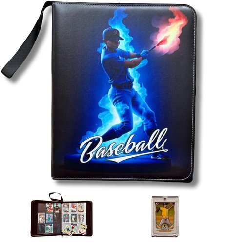 One Piece of Sports Card Binder, Baseball Book with a Holder, Binder for Trading Cards Leather, Album Attractive Design