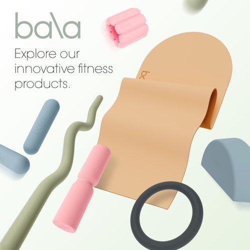 Bala Power Ring, 2-in-1 Kettlebell & Dumbbell, 10lb (Blush) - Full Body Home Gym Workout Equipment for Strength Training, HIIT, Pilates, & Aerobics Exercises - Fitness Equipment for Working Out