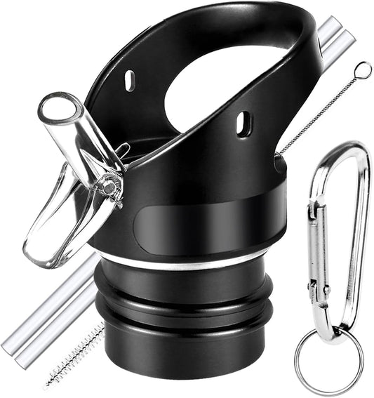 Straw Lid for Hydro Flask Standard Mouth - Multi-Compatible with Simple Modern Ascent Lid for 1.91" Mouth 18 oz, 21 oz, 24 oz Insulated Water Bottle Flip Top