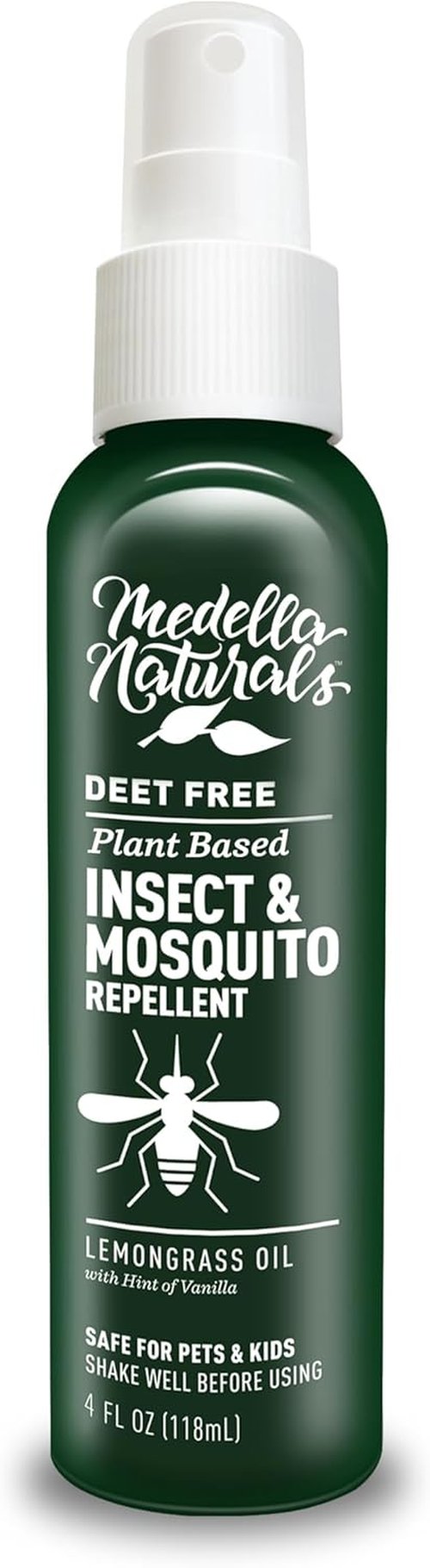 Deet-Free Insect & Mosquito Repellent Pack of 2 (4 oz) – Nice Smelling Insect Repellent with Lemongrass Oil Safe for Pets and Kids – Bug Spray Against Mosquitoes, Gnats, Black Flies, and No-See-ums