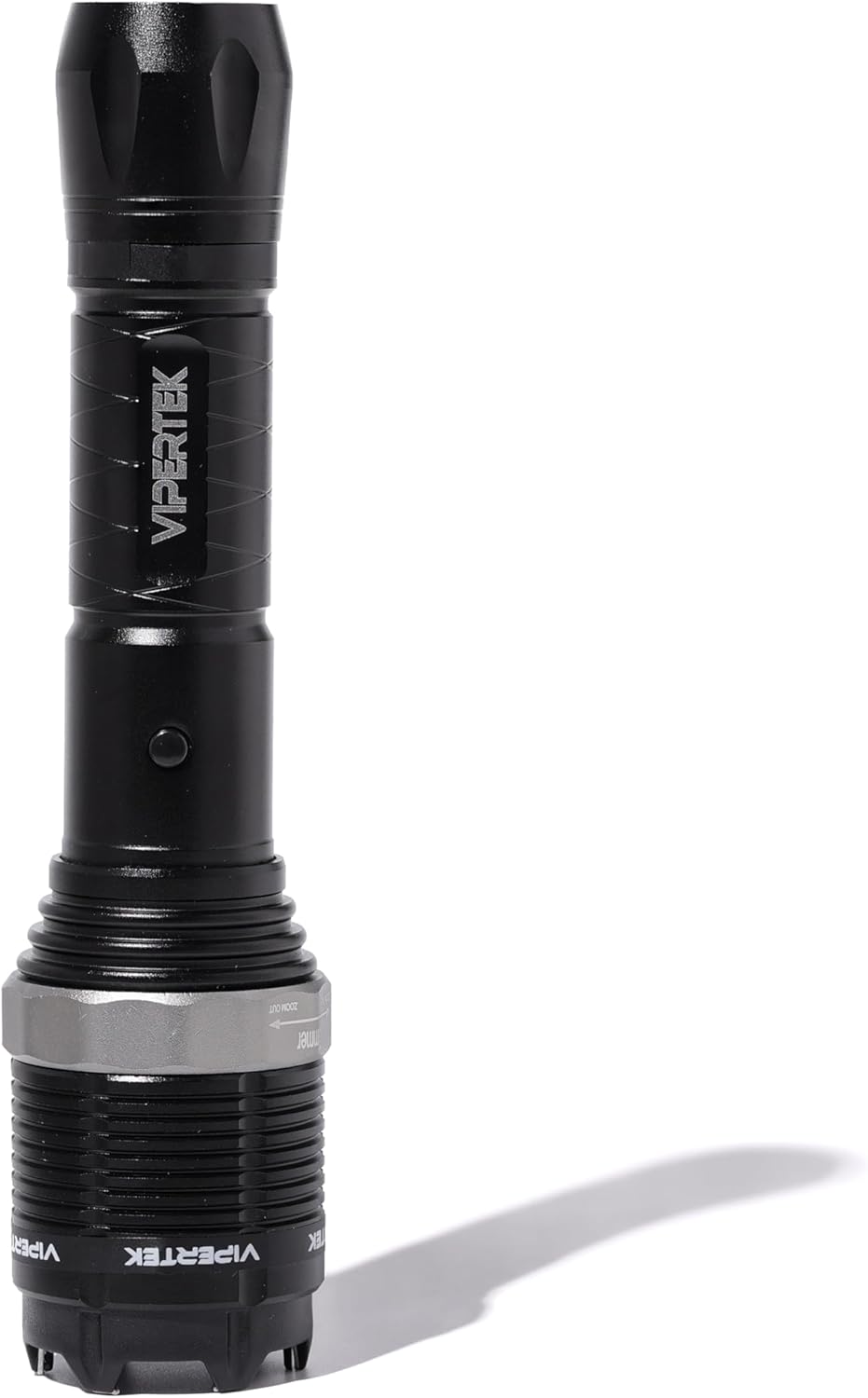 VIPERTEK VTS-T01 Aluminum Stun Gun for Self Defense Rechargeable with LED Flashlight