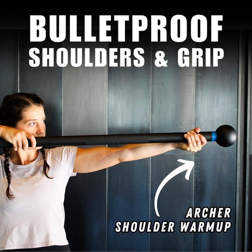 Wolf Strength 10lb Steel Mace Bell - Versatile Macebell for Functional Strength: Core, Shoulders, Grip & Conditioning | Workout Mace for Home Gyms & Training Gyms | 10lb & 15lb Mace Ball Available