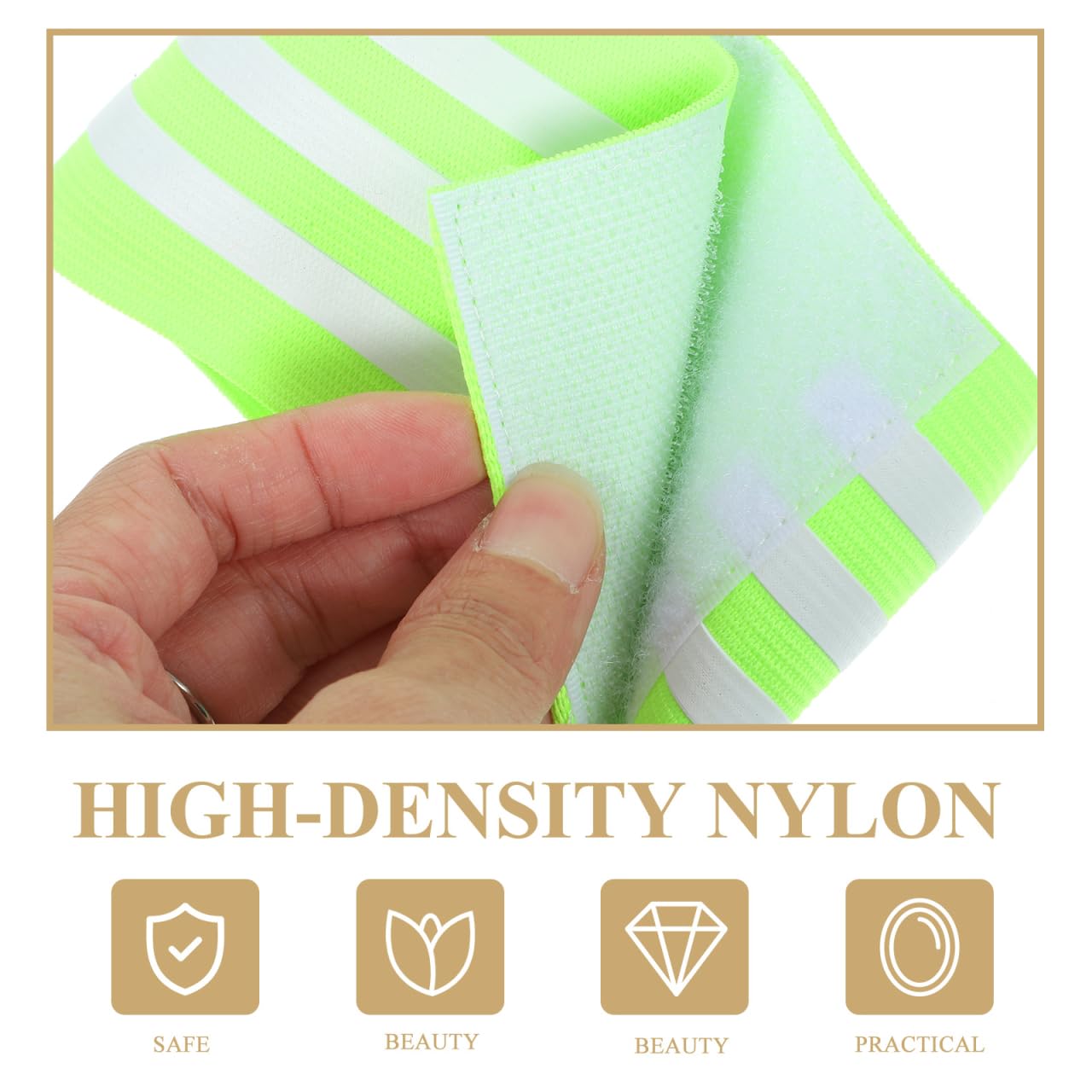 Soccer Ball Captains Armbands: Adjustable Elastic Soccer Captain Armband-Nylon Football Basketball Team Armbands for Adult and Youth 3Pcs -Durable Reflective Sports Training&Match Accessories