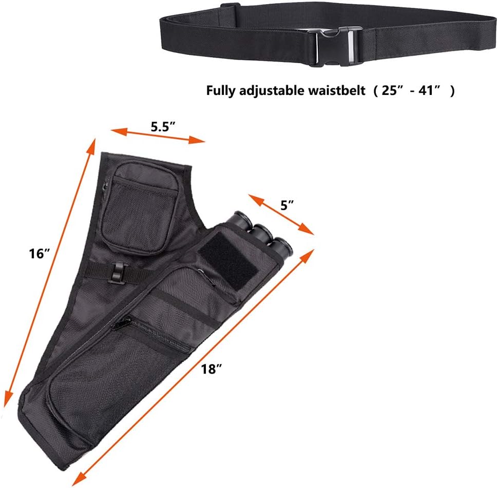 XTACER 3 Tube Hip Quiver Hunting Training Camo Archery Arrow Quiver Holder Bow Belt Waist Hanged Target Quiver