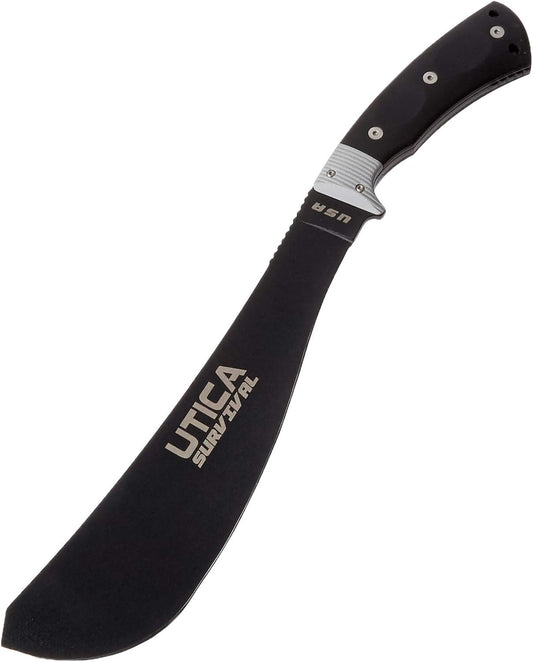 Utica USA Since 1910 – Stealth I, Machete and has Micarta Handle is Made in USA. Perfect Survival Tool, Hunting, Camping or Any Outdoor Activities