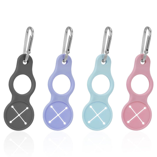 4 Pcs Water Bottle Hanging Buckle Clip Portable Mineral Holder Carabiner Nylon Backpack Belt Webbing Strap Waist Buckle for Outdoor Camping Hiking Traveling (Bue, pink, grey, green)