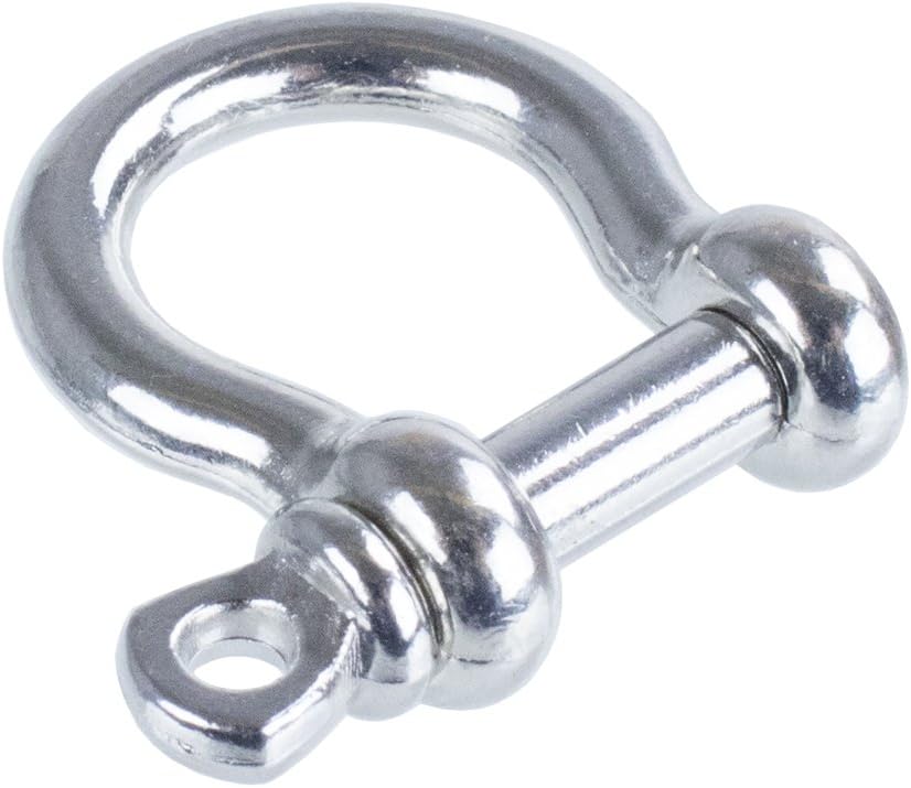 Paracord Planet Stainless Steel and Alloy B-Shackles, D-Shackles, O-Shackles, & U-Shackles for Paracord Survival Bracelets (Pack and Single Sizes)