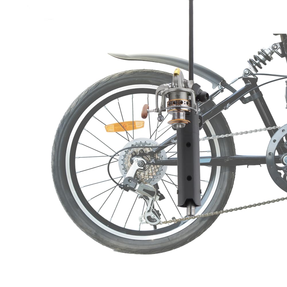 Adjustable Fishing Rod Holder, Pole inserter for Boat Yacht Kayak Fishing, Spinning Plastic, Black