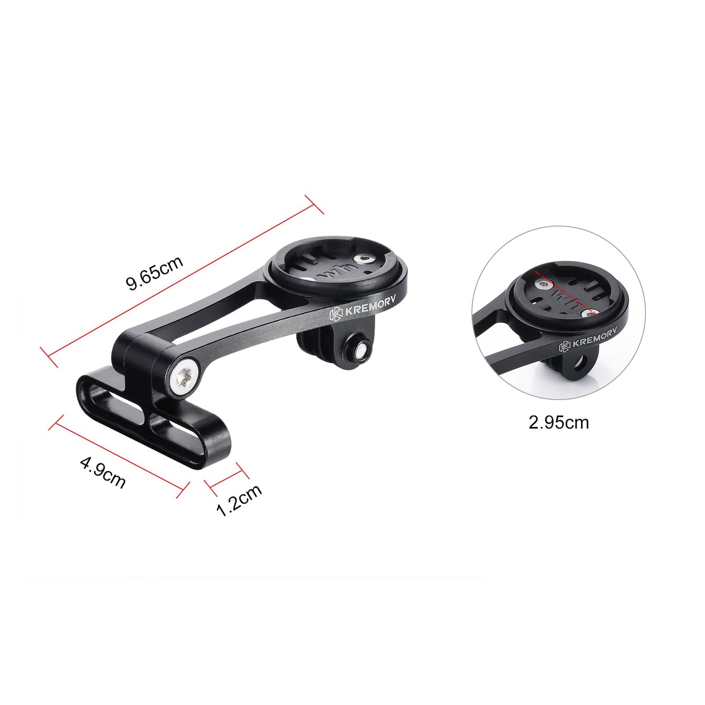 KREMORV Bike Mount for Wahoo Elemnt, Bolt, Roam, Mini - Adjustable Aluminum Alloy Bicycle Computer Mount